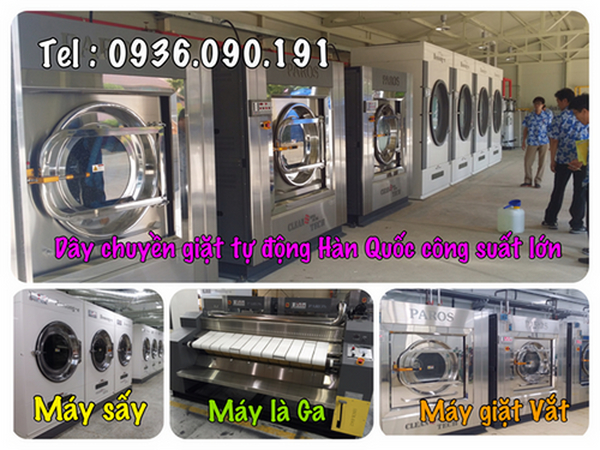Mô hình giặt công nghiệp công suất lớn thiết bị nhập khẩu Hàn Quốc